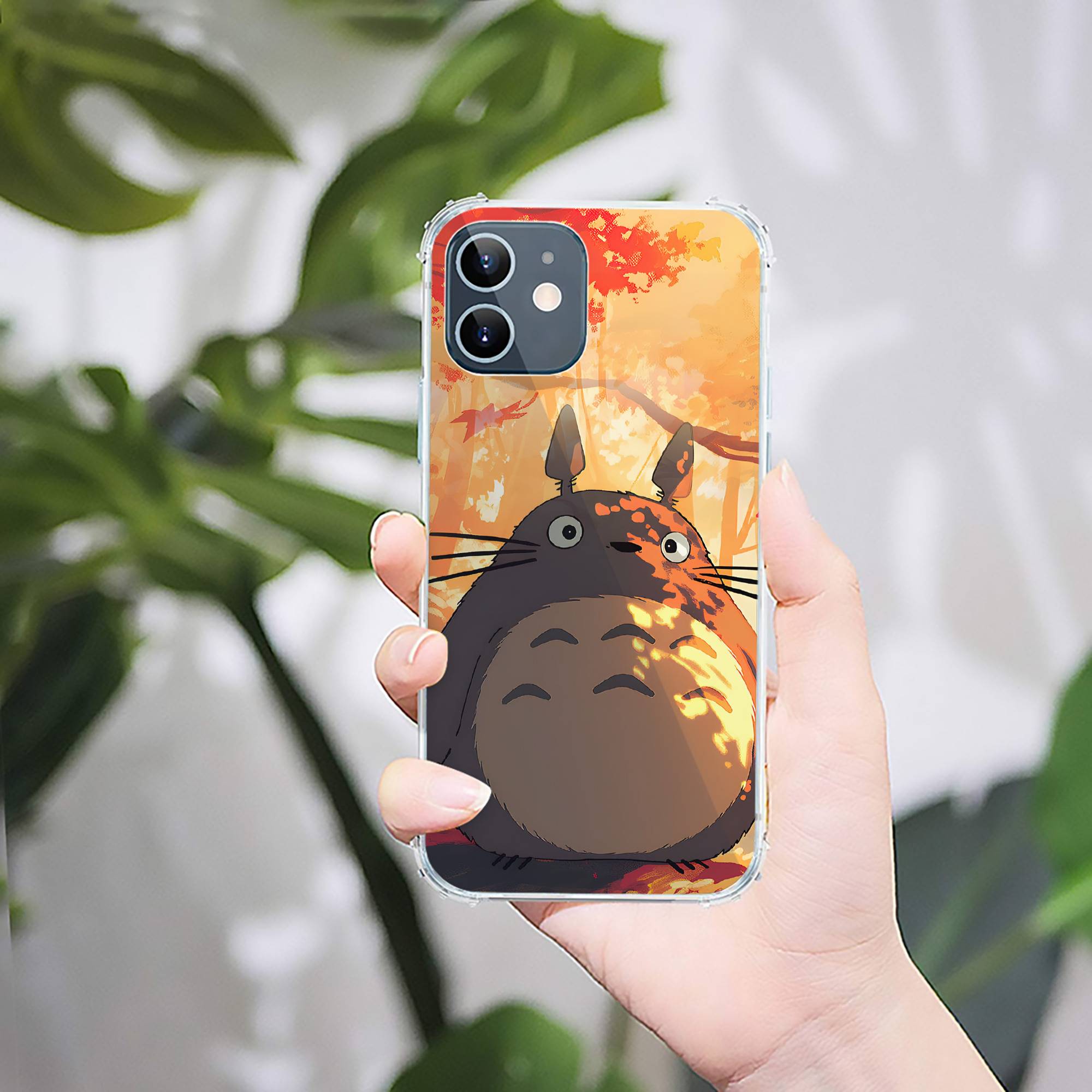 （画像用） となりのトトロ 草壁メイ 草壁サツキ My Neighbor Totoro Satsuki Kusakabe Mei Kusakabe 【iPhone 12シリーズ対応】透明スマホケース（クリアソフトケース）